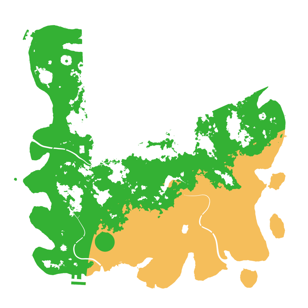 Biome Rust Map: Procedural Map, Size: 4250, Seed: 12598