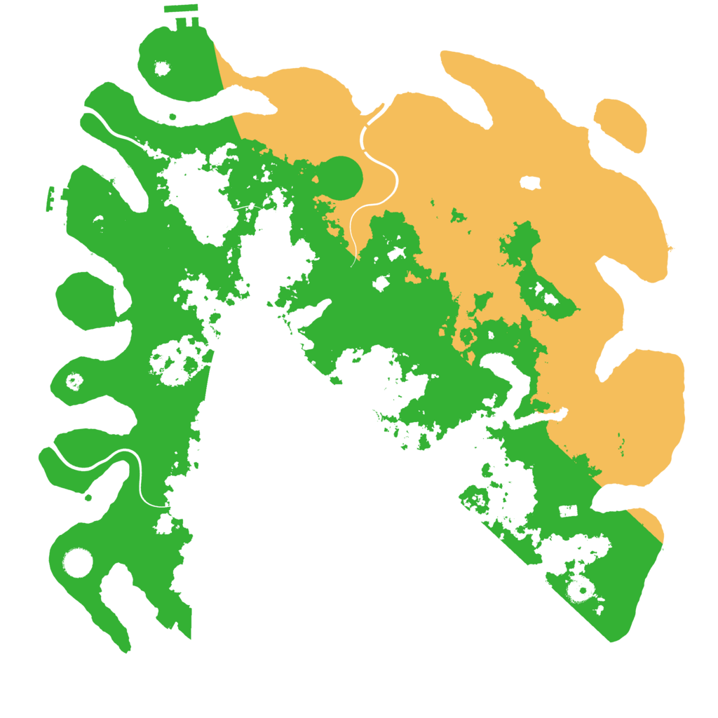 Biome Rust Map: Procedural Map, Size: 4300, Seed: 1154955718