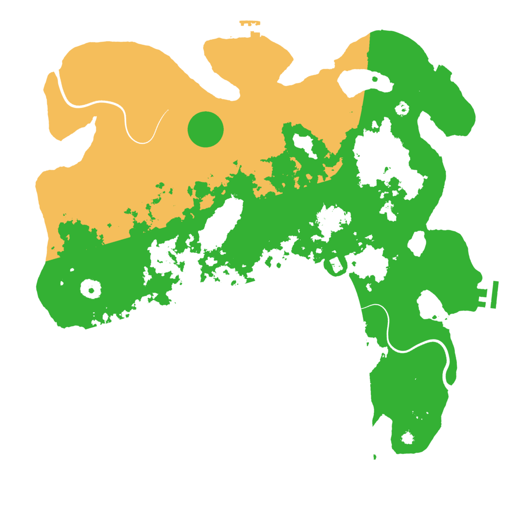 Biome Rust Map: Procedural Map, Size: 3750, Seed: 1192170461