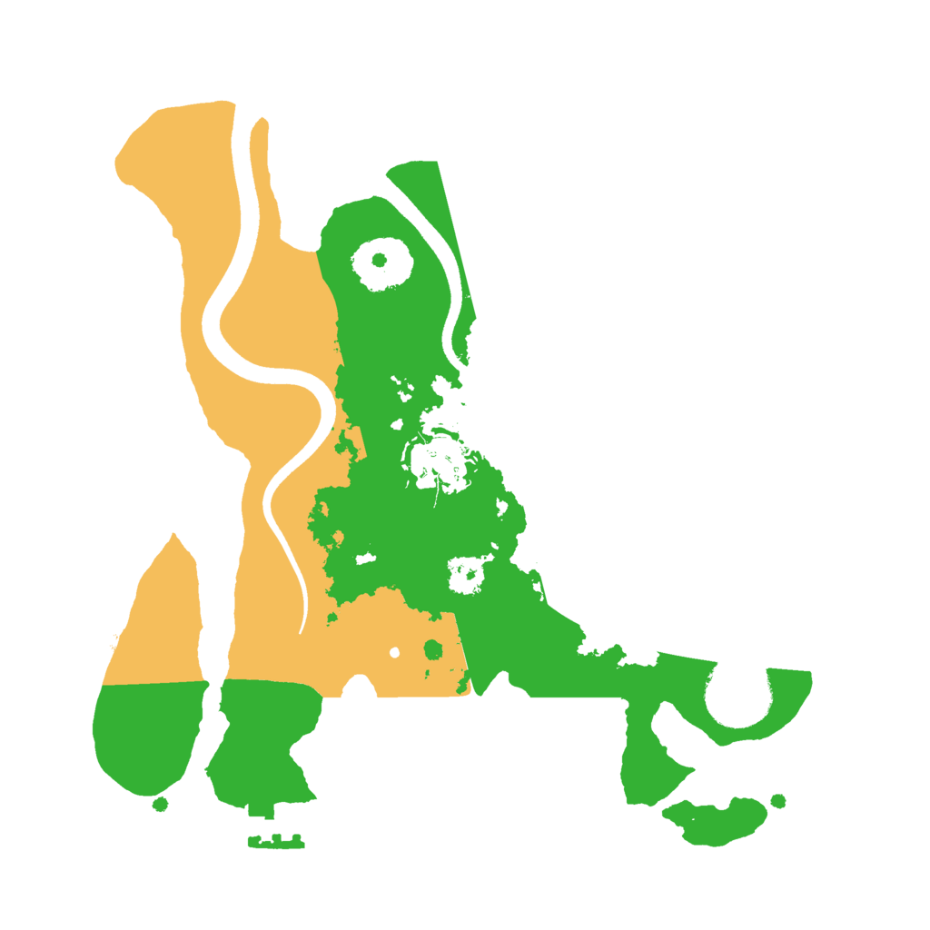 Biome Rust Map: Procedural Map, Size: 2500, Seed: 1190177173