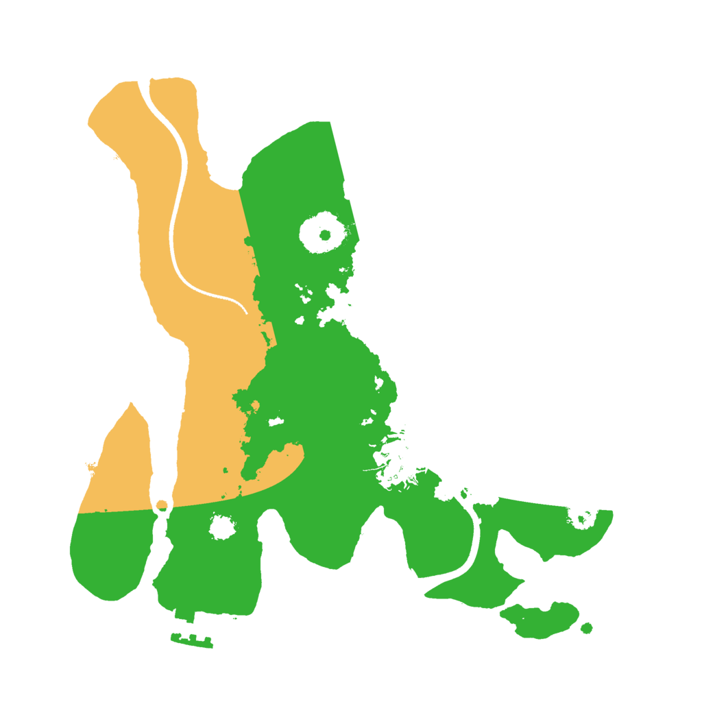 Biome Rust Map: Procedural Map, Size: 2500, Seed: 1190177173