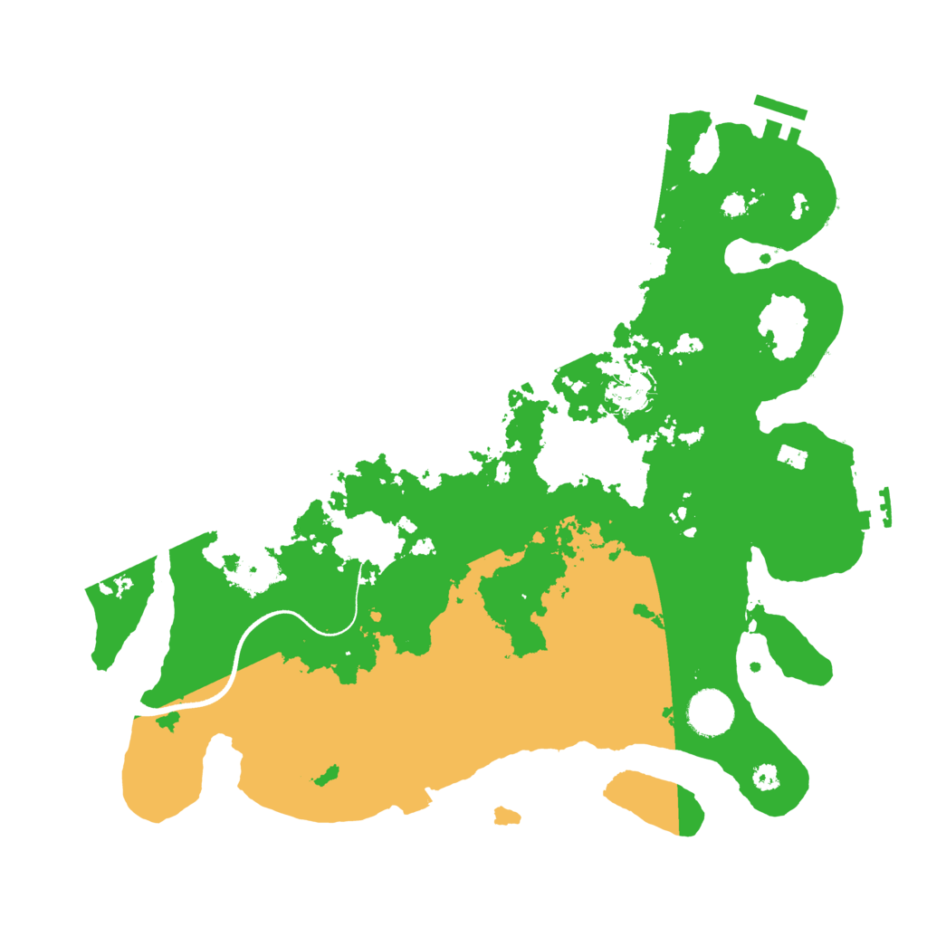 Biome Rust Map: Procedural Map, Size: 3500, Seed: 1963001968
