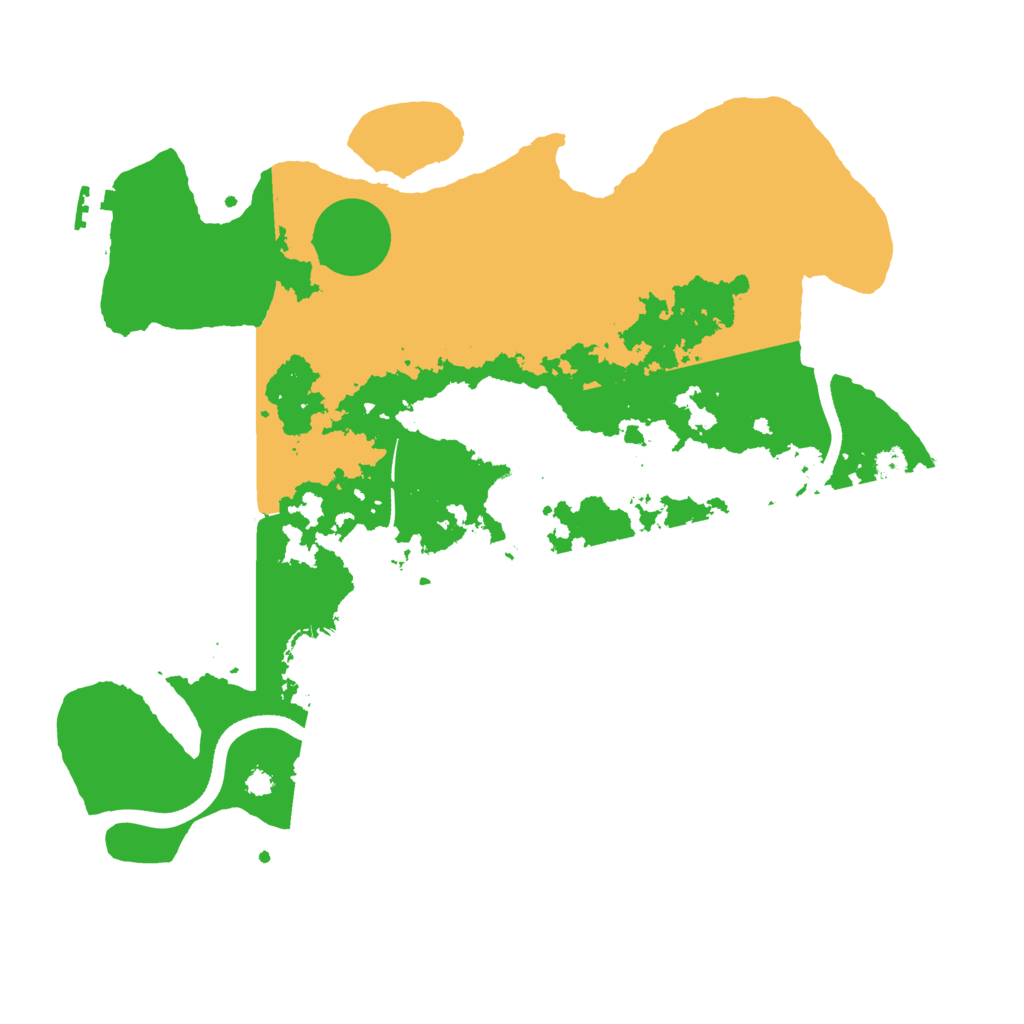 Biome Rust Map: Procedural Map, Size: 3500, Seed: 40395529