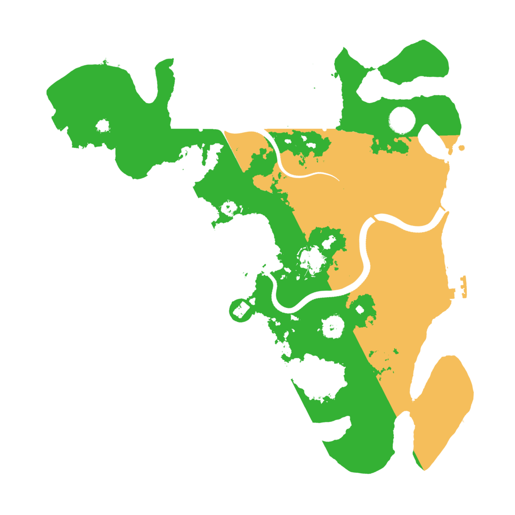 Biome Rust Map: Procedural Map, Size: 3500, Seed: 544281499
