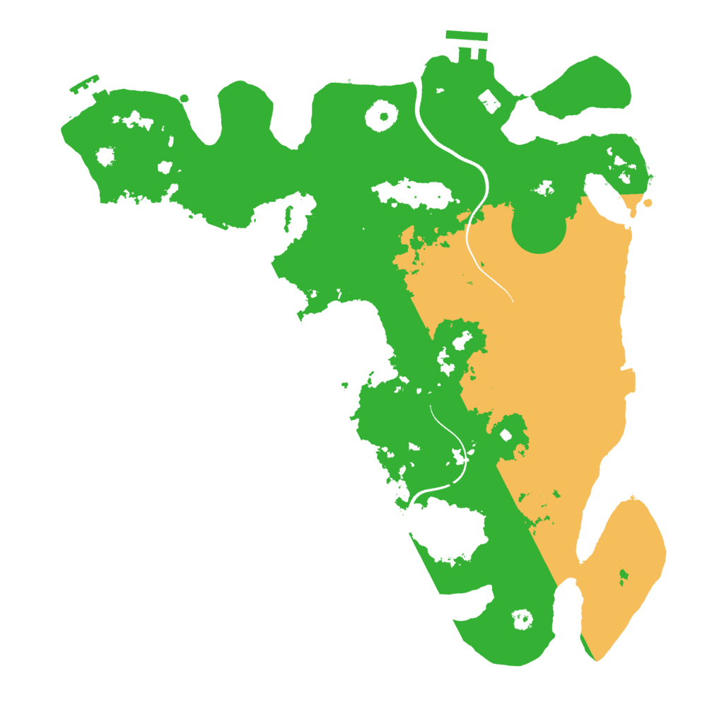 Biome Rust Map: Procedural Map, Size: 3500, Seed: 544281499