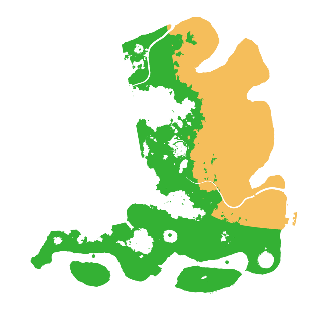 Biome Rust Map: Procedural Map, Size: 3500, Seed: 719997577