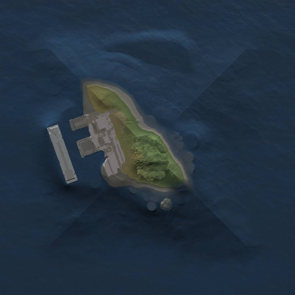 Rust Map: Procedural Map, Size: 1000, Seed: 1747467874, 2 Monuments