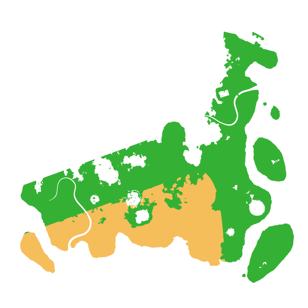 Biome Rust Map: Procedural Map, Size: 3500, Seed: 149797423