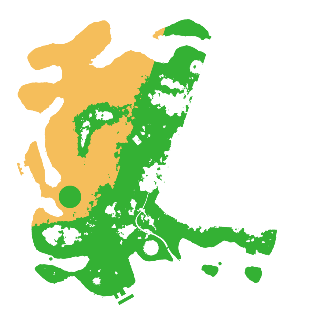 Biome Rust Map: Procedural Map, Size: 3700, Seed: 475888851