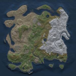 Thumbnail Rust Map: Procedural Map, Size: 3700, Seed: 475888851, 15 Monuments
