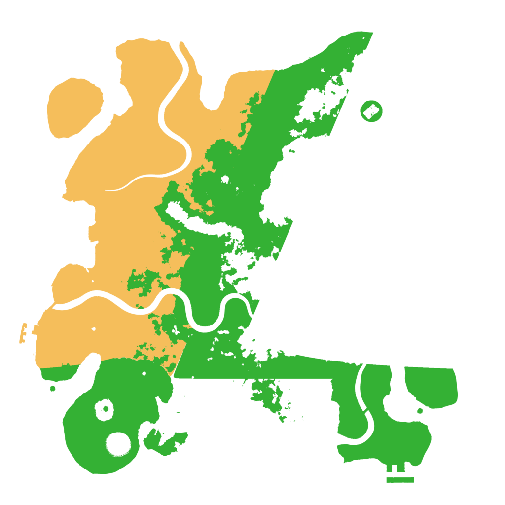 Biome Rust Map: Procedural Map, Size: 3700, Seed: 1158089080