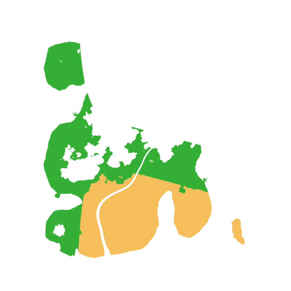 Biome Rust Map: Procedural Map, Size: 2200, Seed: 1894500731