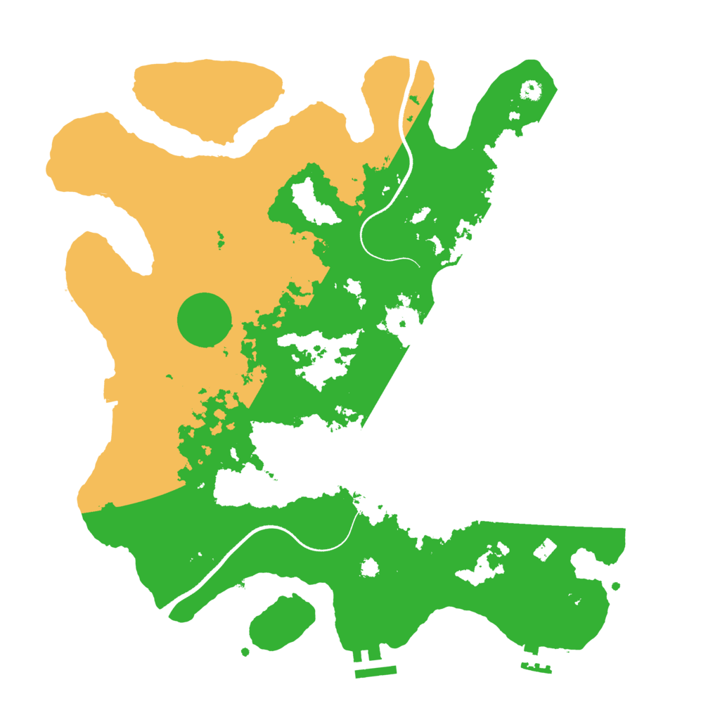 Biome Rust Map: Procedural Map, Size: 3500, Seed: 808534553