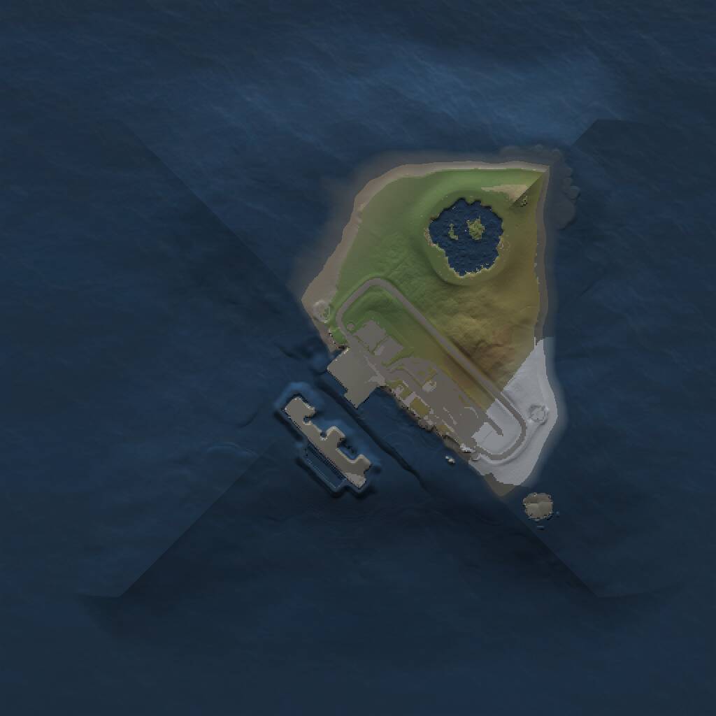 Rust Map: Procedural Map, Size: 1000, Seed: 1625, 2 Monuments