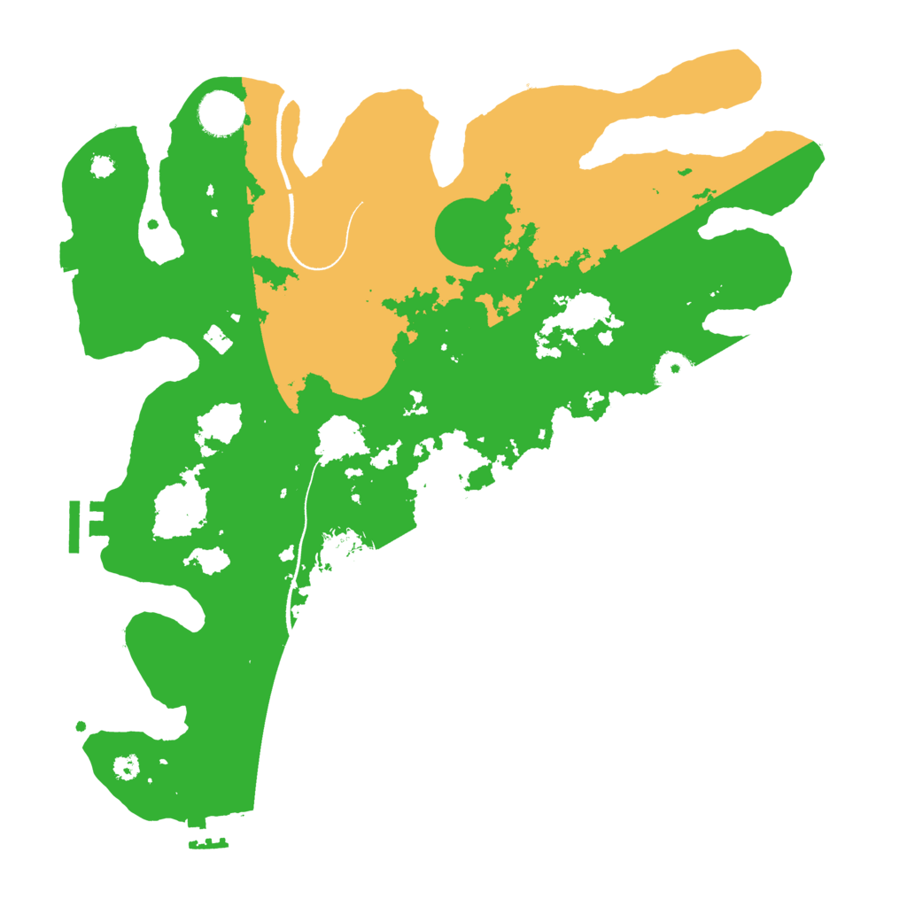 Biome Rust Map: Procedural Map, Size: 3500, Seed: 768892114