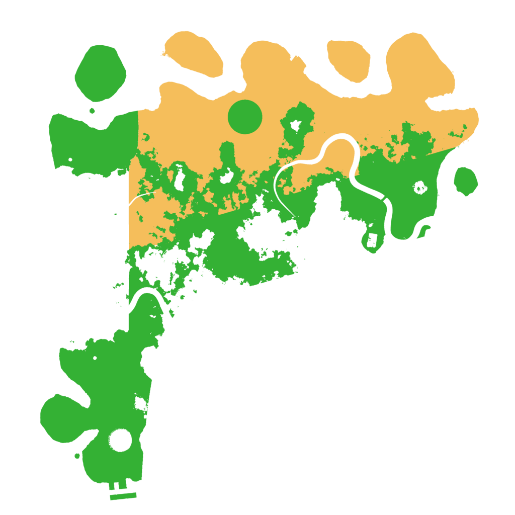 Biome Rust Map: Procedural Map, Size: 3950, Seed: 736285568