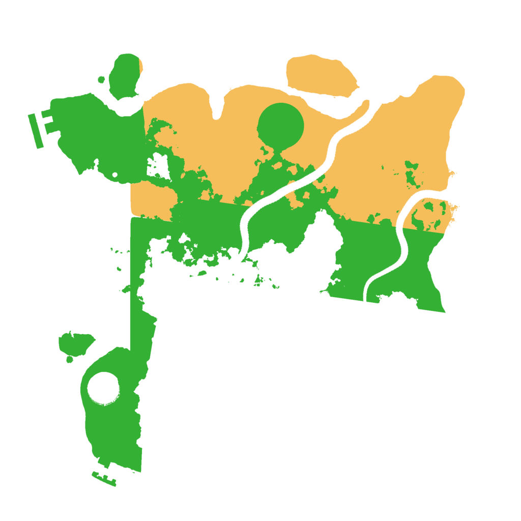 Biome Rust Map: Procedural Map, Size: 3000, Seed: 958421916