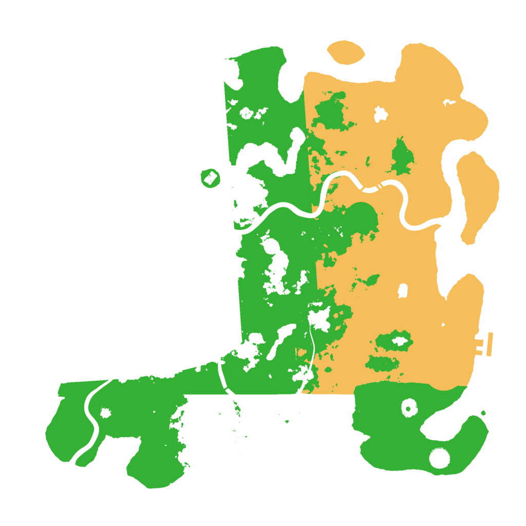 Biome Rust Map: Procedural Map, Size: 4500, Seed: 158421115