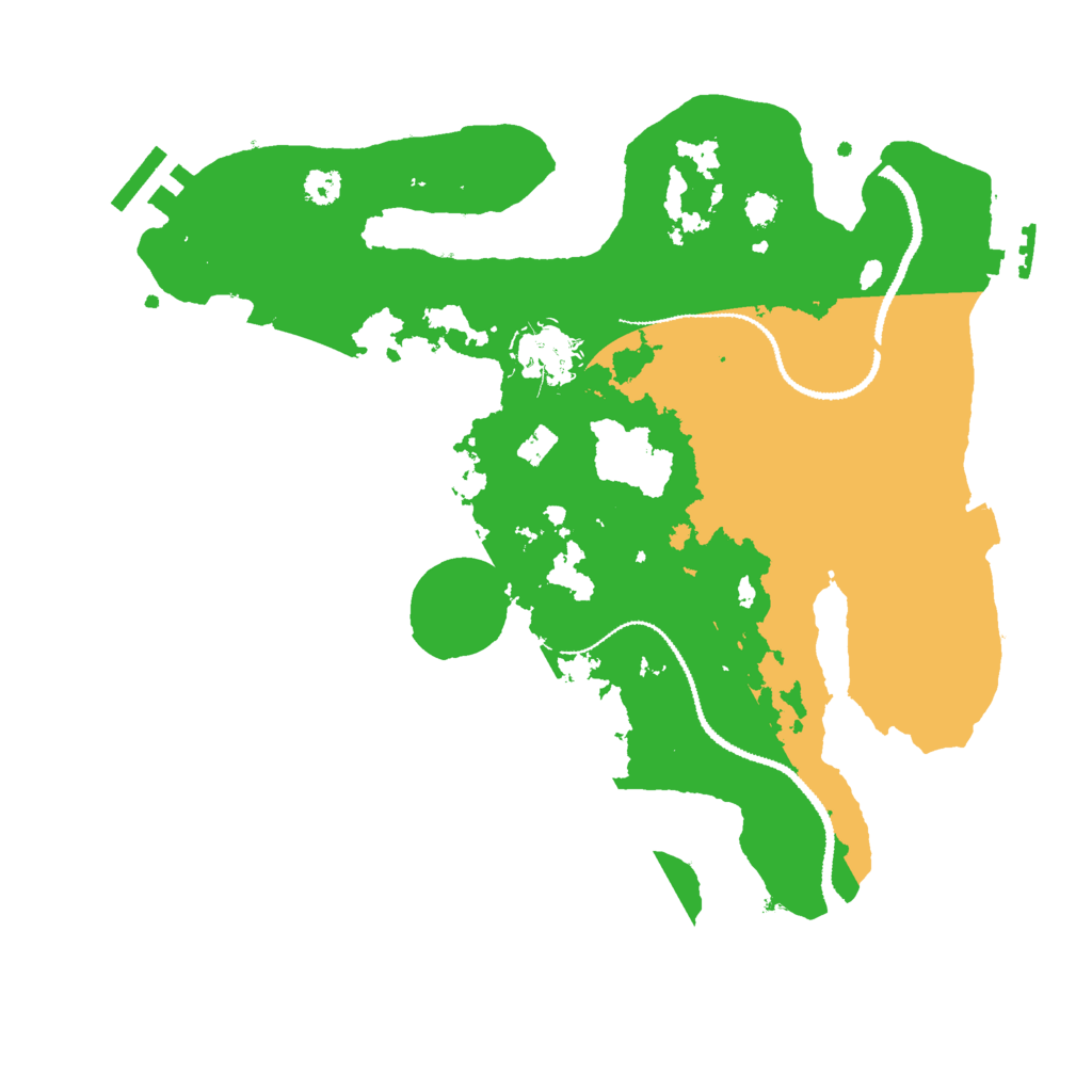 Biome Rust Map: Procedural Map, Size: 3000, Seed: 928429287