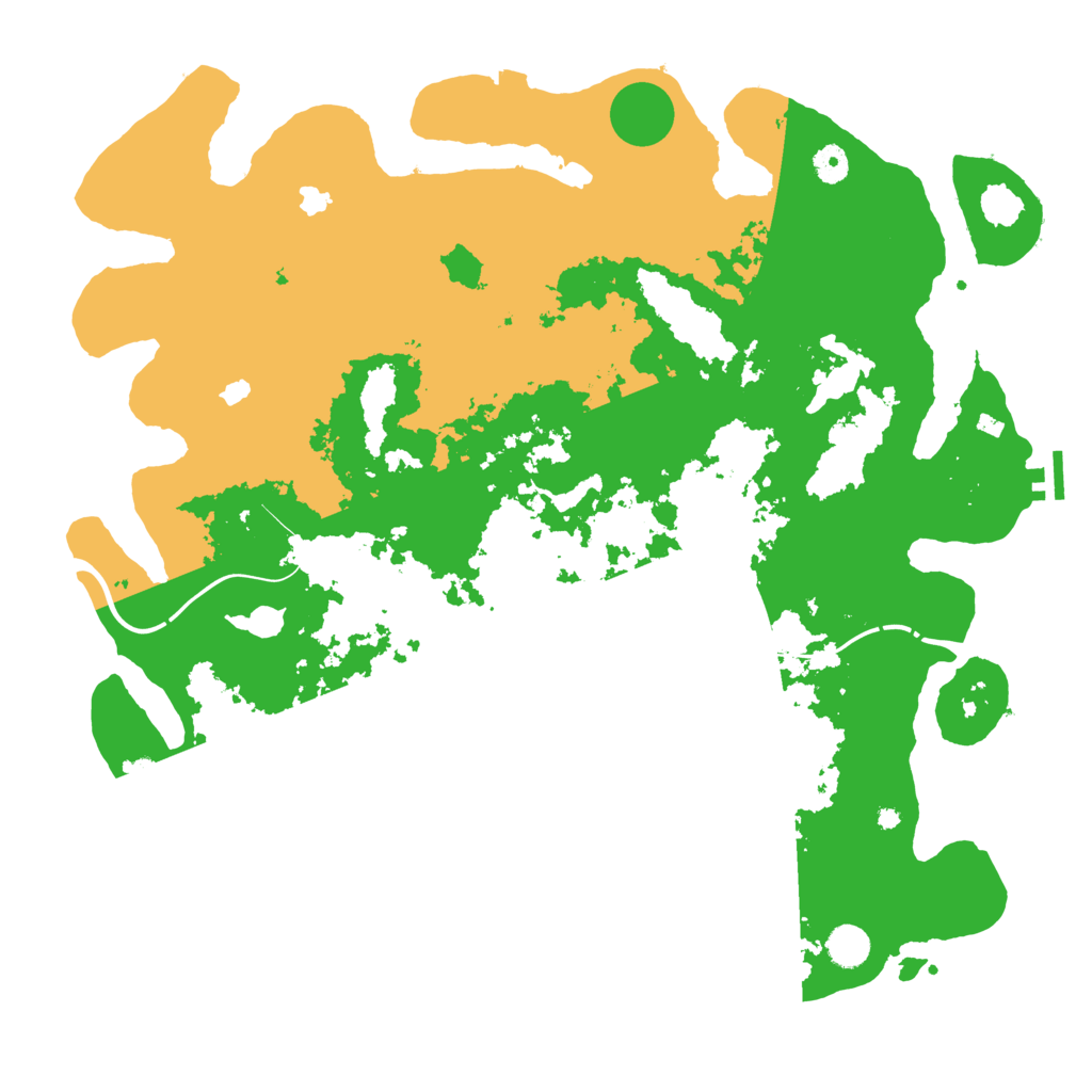 Biome Rust Map: Procedural Map, Size: 4500, Seed: 109912348