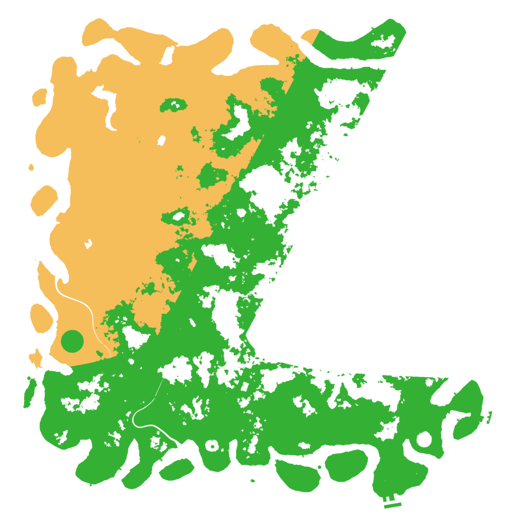 Biome Rust Map: Procedural Map, Size: 6000, Seed: 158429004