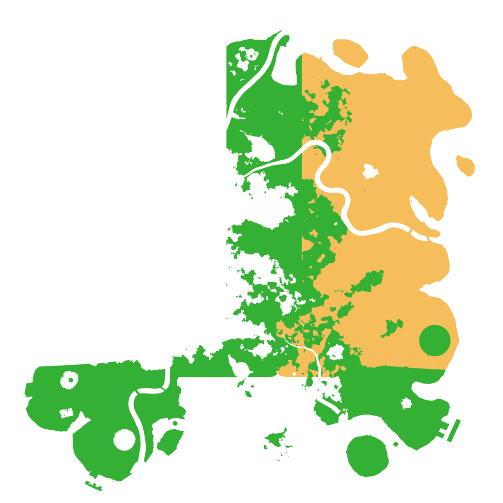 Biome Rust Map: Procedural Map, Size: 4250, Seed: 7092000