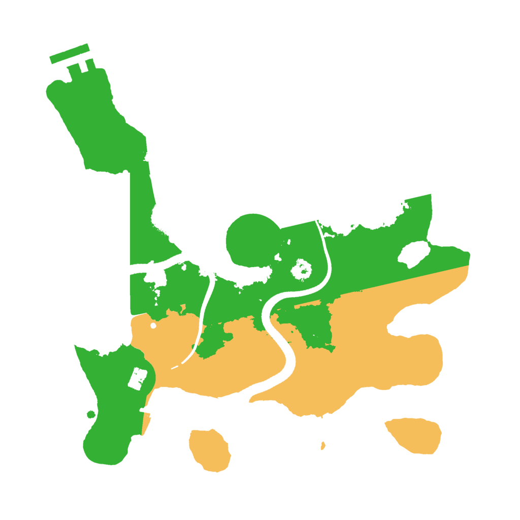 Biome Rust Map: Procedural Map, Size: 2600, Seed: 1163212702