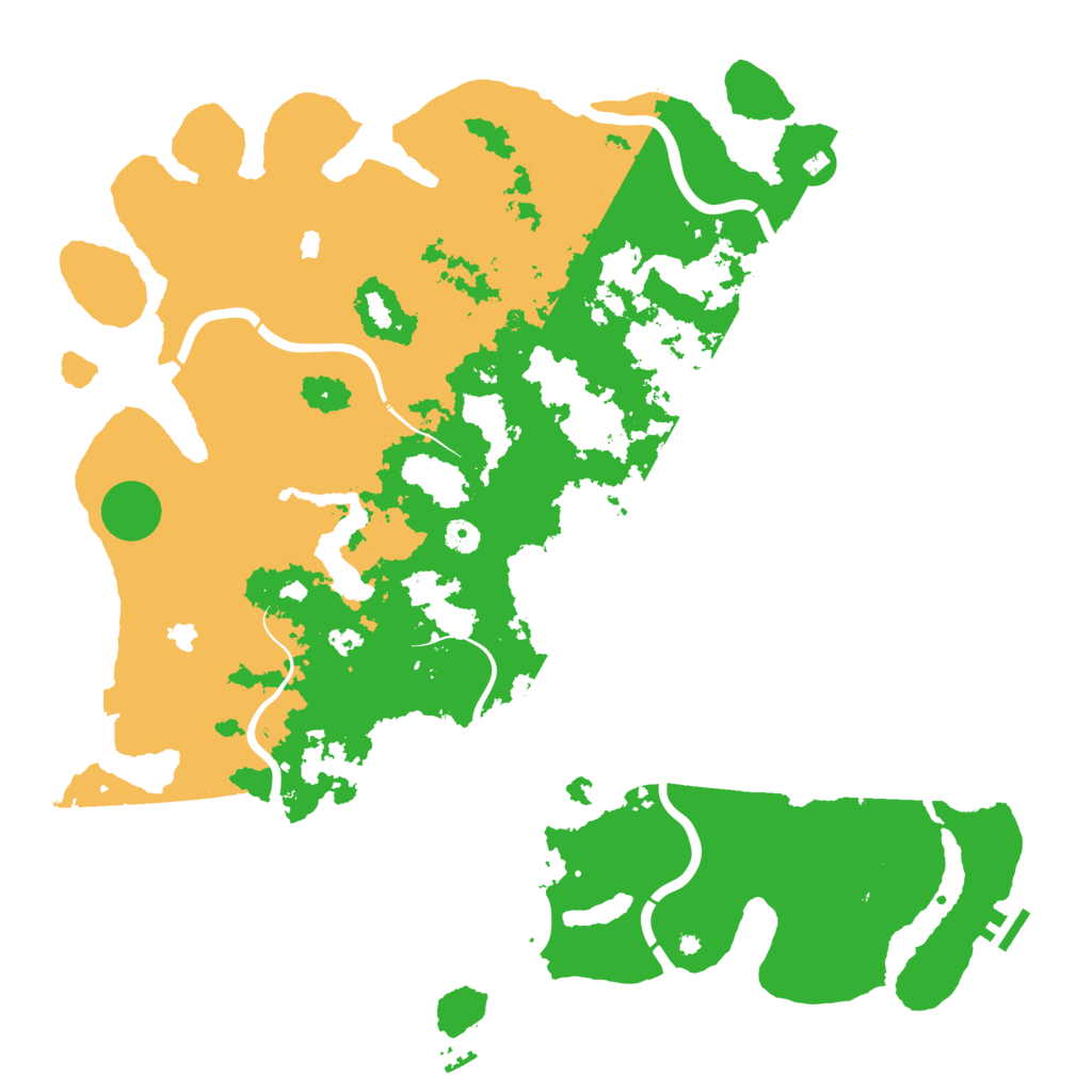 Biome Rust Map: Procedural Map, Size: 4800, Seed: 107176111