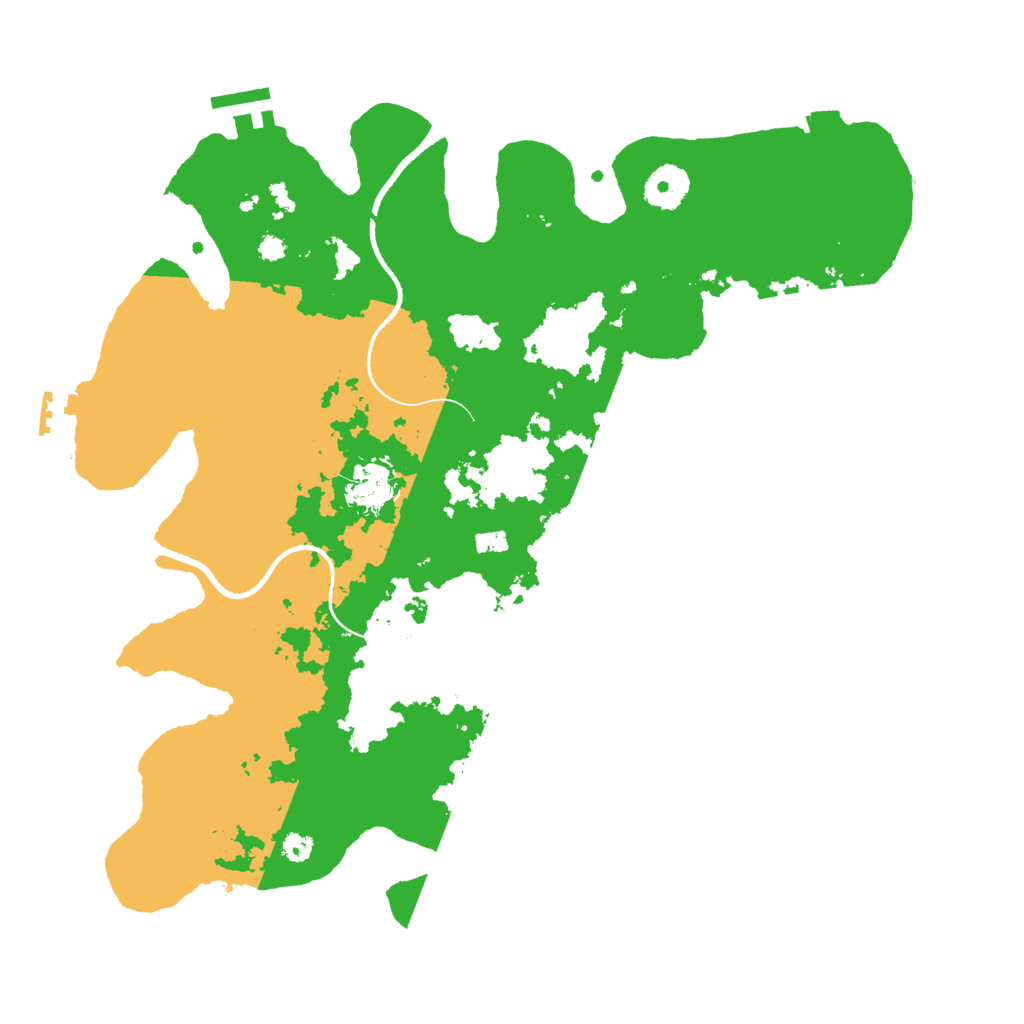 Biome Rust Map: Procedural Map, Size: 3500, Seed: 5595