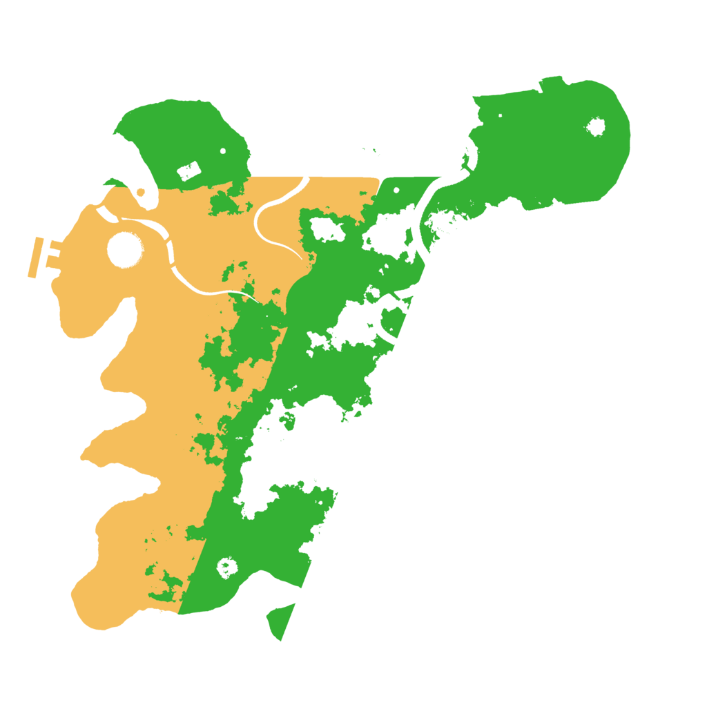Biome Rust Map: Procedural Map, Size: 3500, Seed: 5595