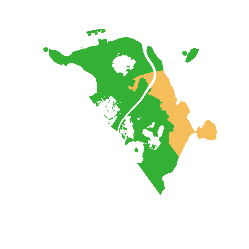 Biome Rust Map: Procedural Map, Size: 2000, Seed: 621111923
