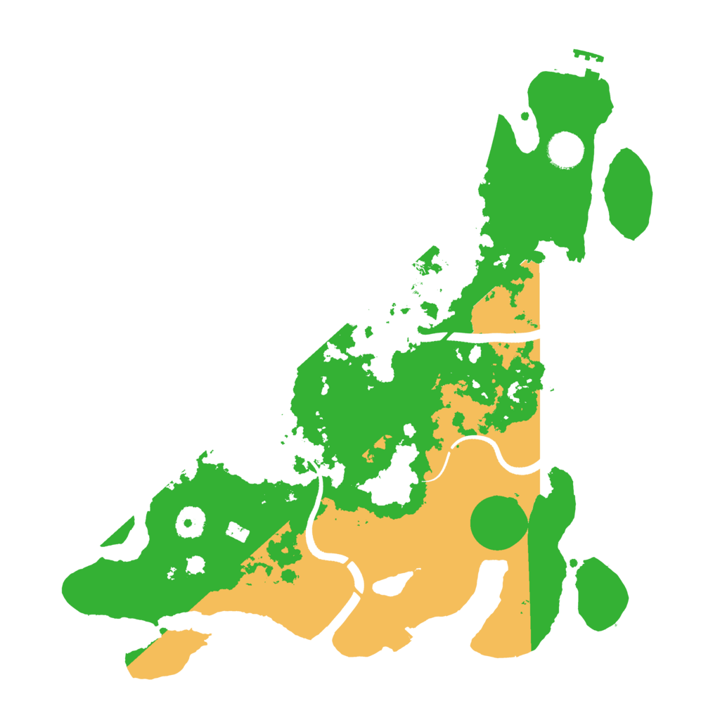 Biome Rust Map: Procedural Map, Size: 3500, Seed: 1235169280