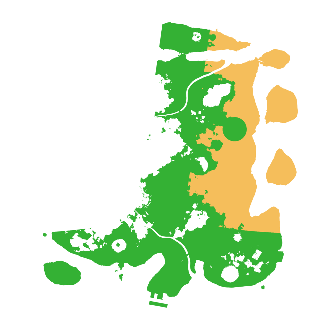 Biome Rust Map: Procedural Map, Size: 3500, Seed: 33760114