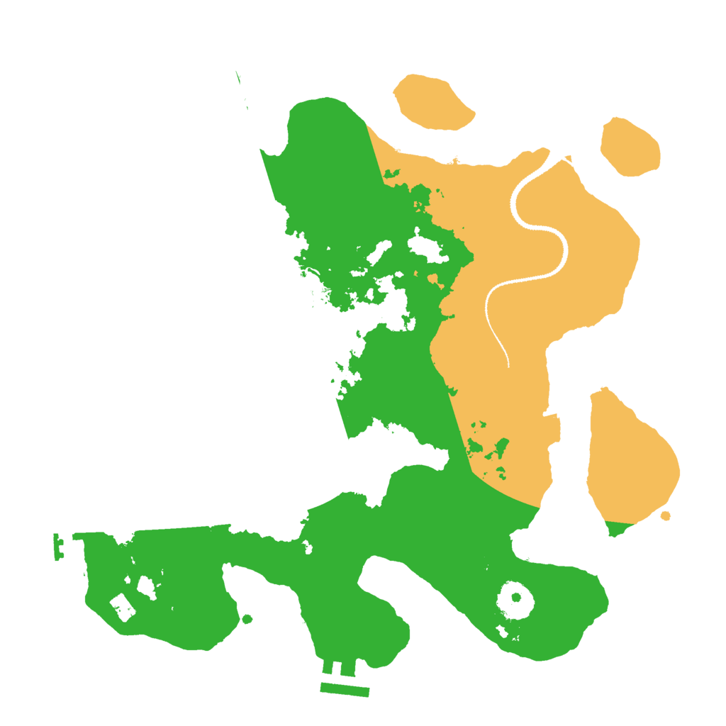 Biome Rust Map: Procedural Map, Size: 3000, Seed: 88028464