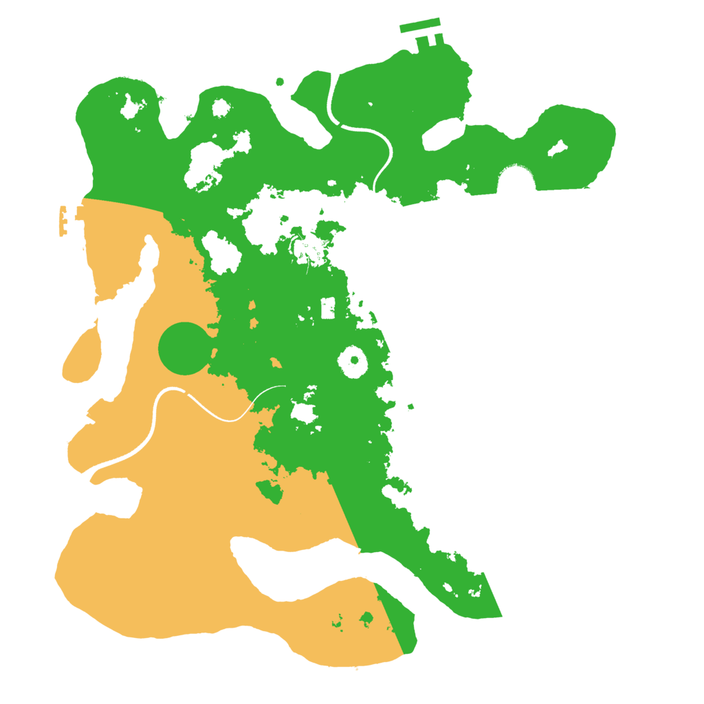 Biome Rust Map: Procedural Map, Size: 3500, Seed: 65678934