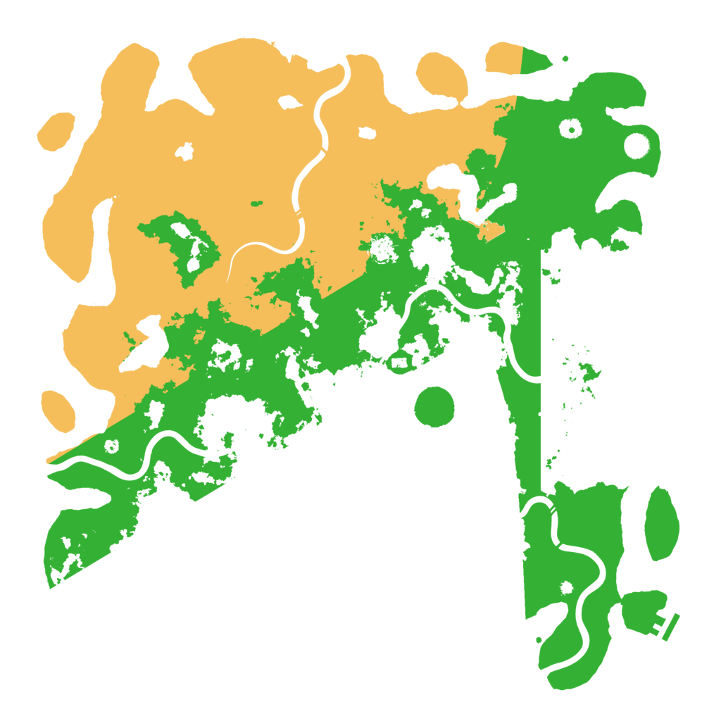 Biome Rust Map: Procedural Map, Size: 5000, Seed: 32425