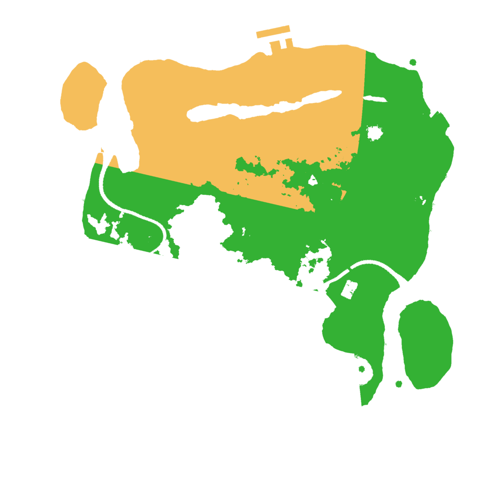 Biome Rust Map: Procedural Map, Size: 3000, Seed: 92965