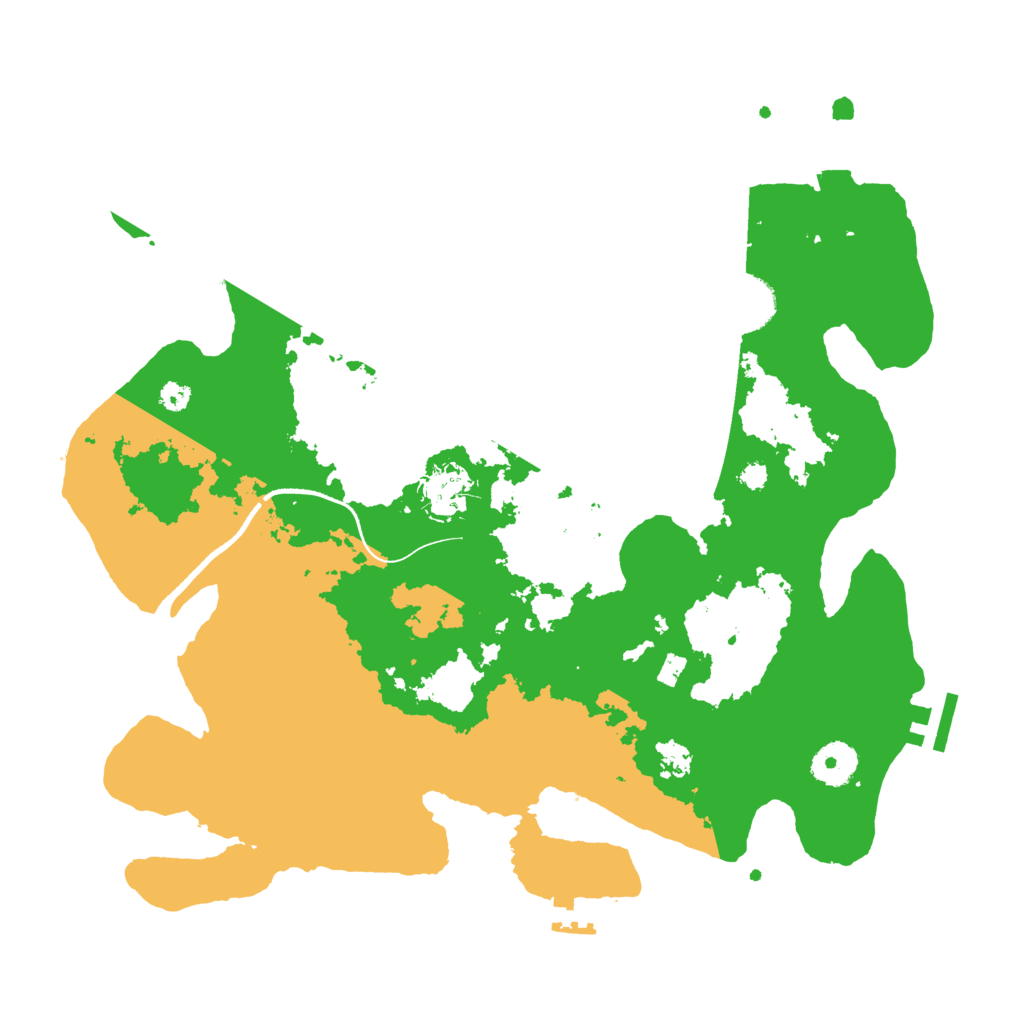 Biome Rust Map: Procedural Map, Size: 3500, Seed: 19186938