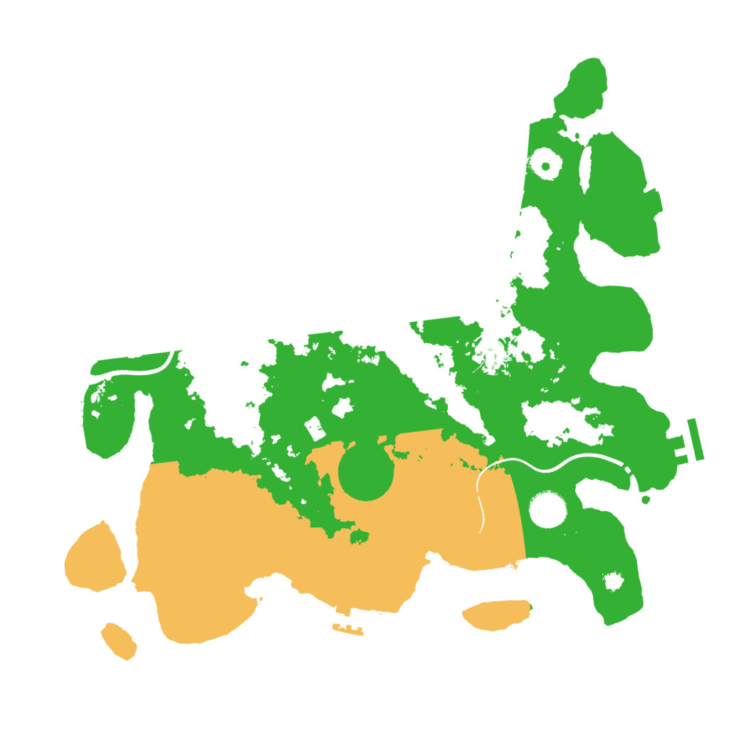 Biome Rust Map: Procedural Map, Size: 3500, Seed: 23047