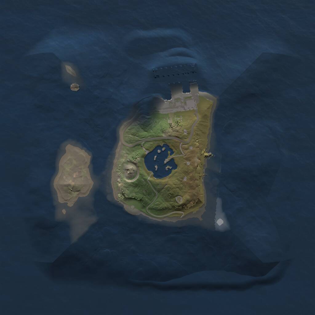 Rust Map: Procedural Map, Size: 1500, Seed: 413581, 3 Monuments