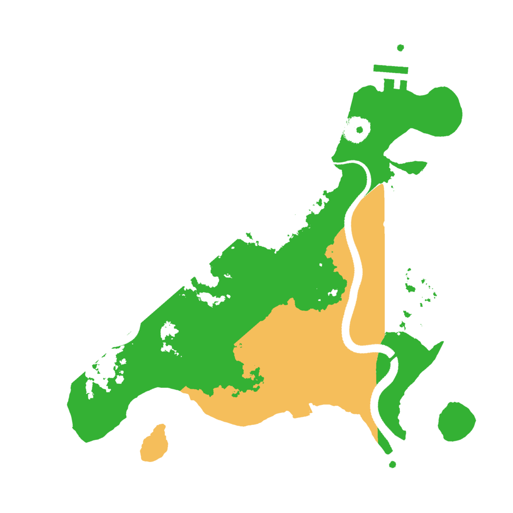 Biome Rust Map: Procedural Map, Size: 3000, Seed: 13379009