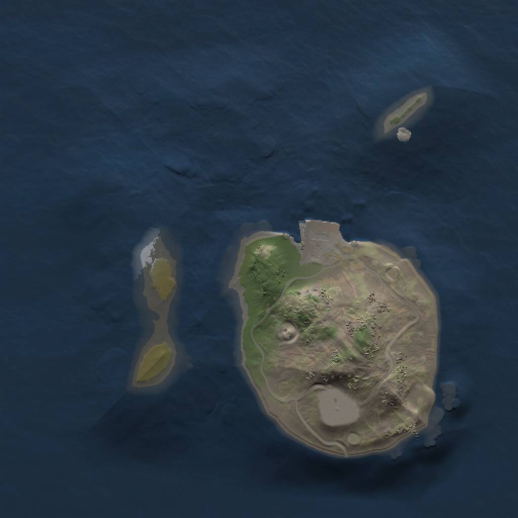 Rust Map: Procedural Map, Size: 1500, Seed: 1013, 1 Monuments