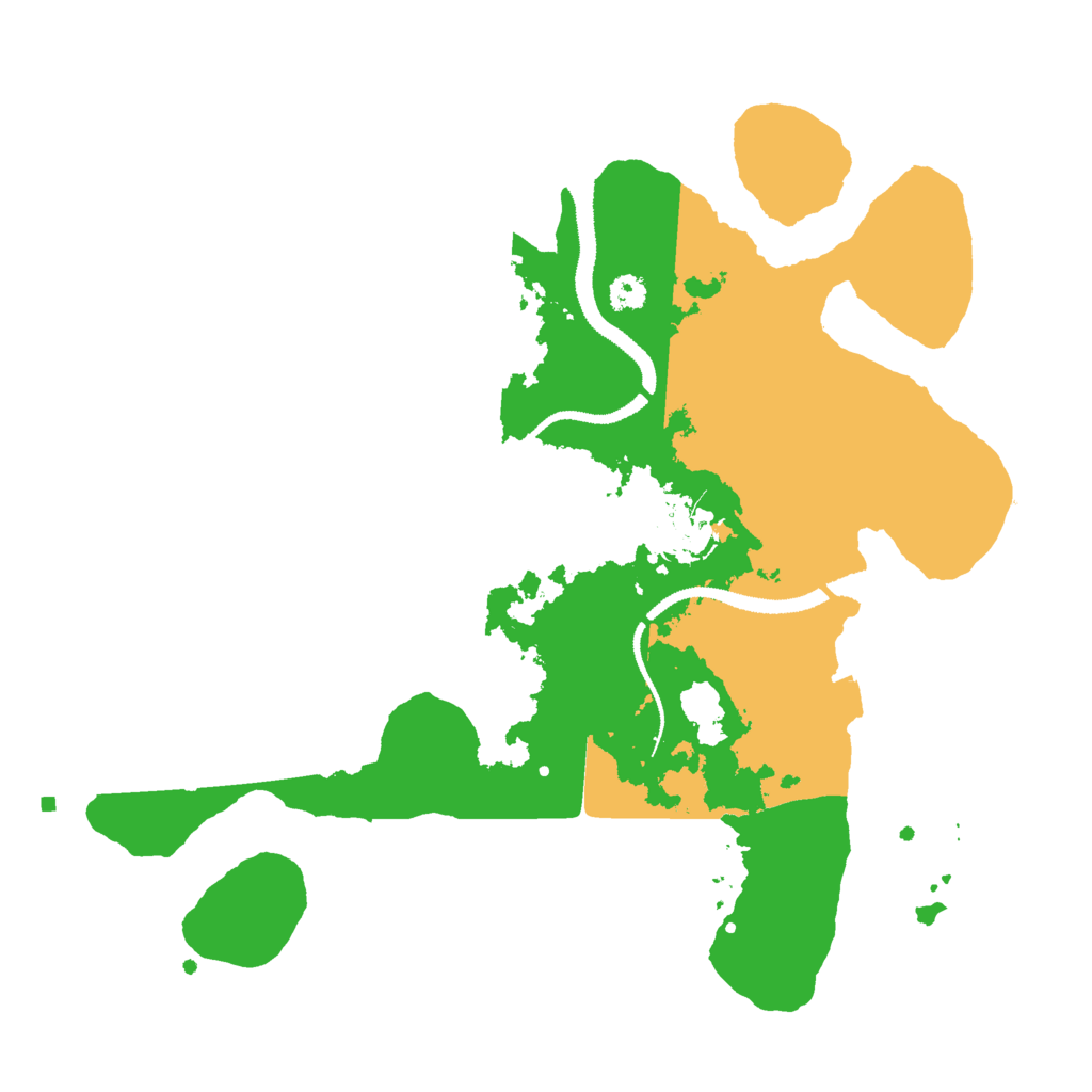 Biome Rust Map: Procedural Map, Size: 3000, Seed: 8816745
