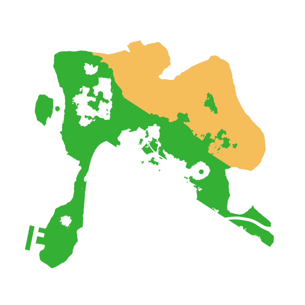 Biome Rust Map: Procedural Map, Size: 2500, Seed: 875241467