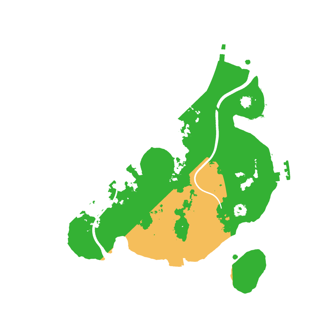 Biome Rust Map: Procedural Map, Size: 2500, Seed: 641601117
