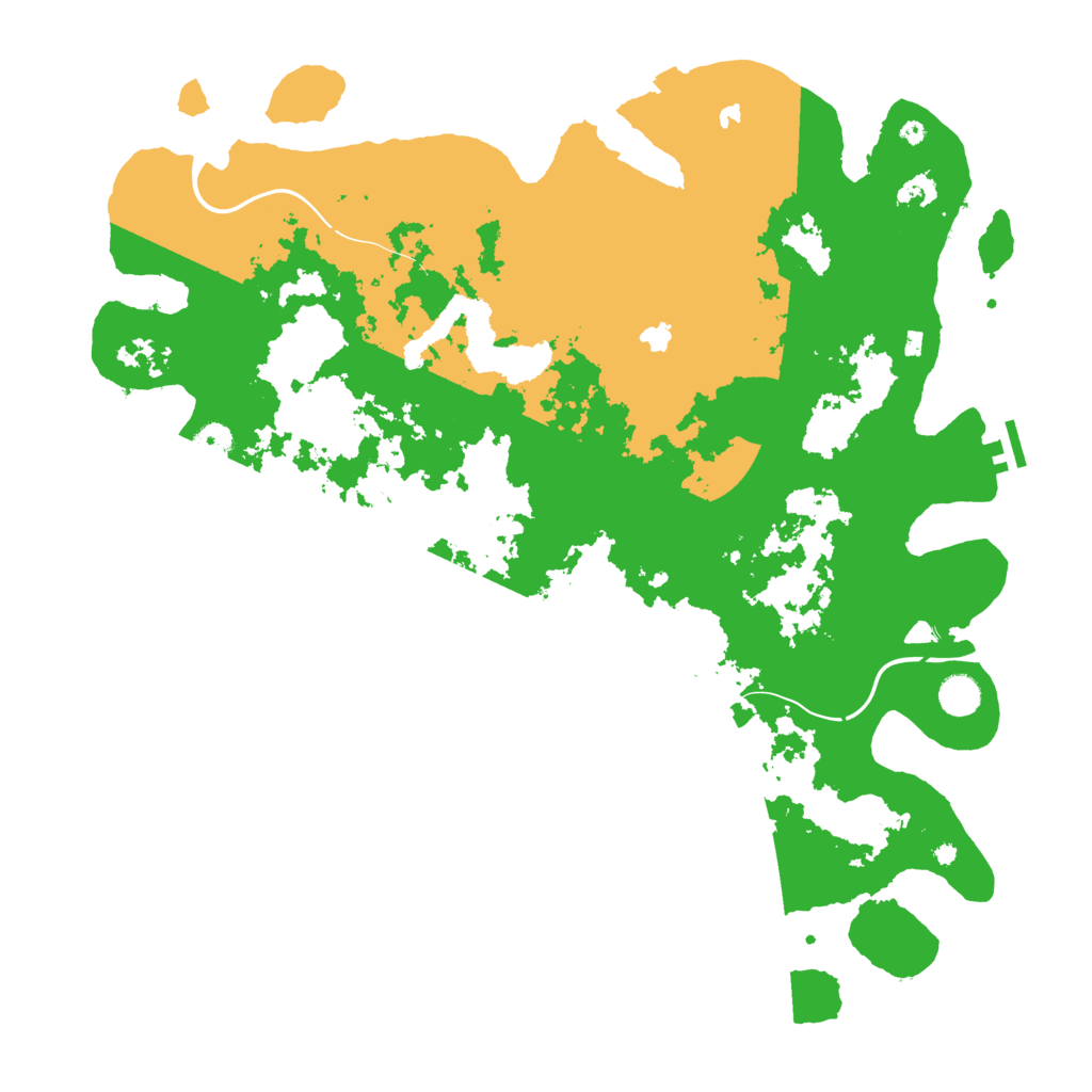 Biome Rust Map: Procedural Map, Size: 4600, Seed: 33