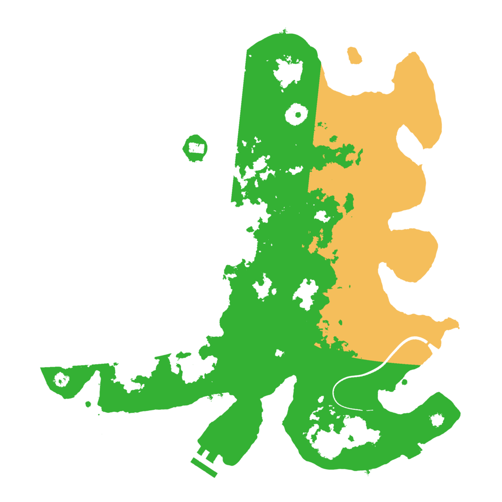 Biome Rust Map: Procedural Map, Size: 3500, Seed: 72108196