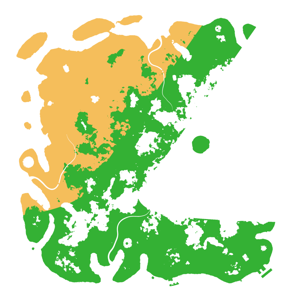 Biome Rust Map: Procedural Map, Size: 4800, Seed: 1331941539