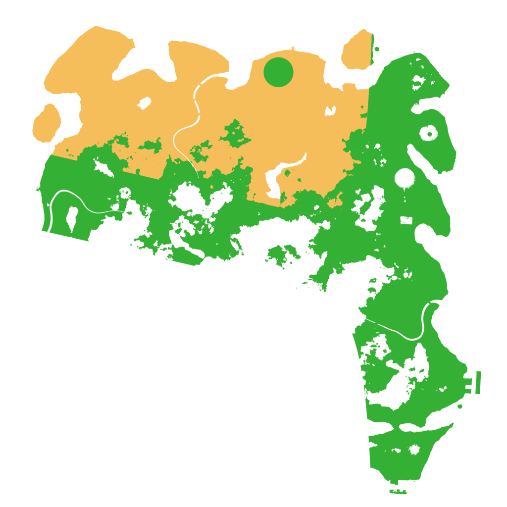 Biome Rust Map: Procedural Map, Size: 4500, Seed: 4443359