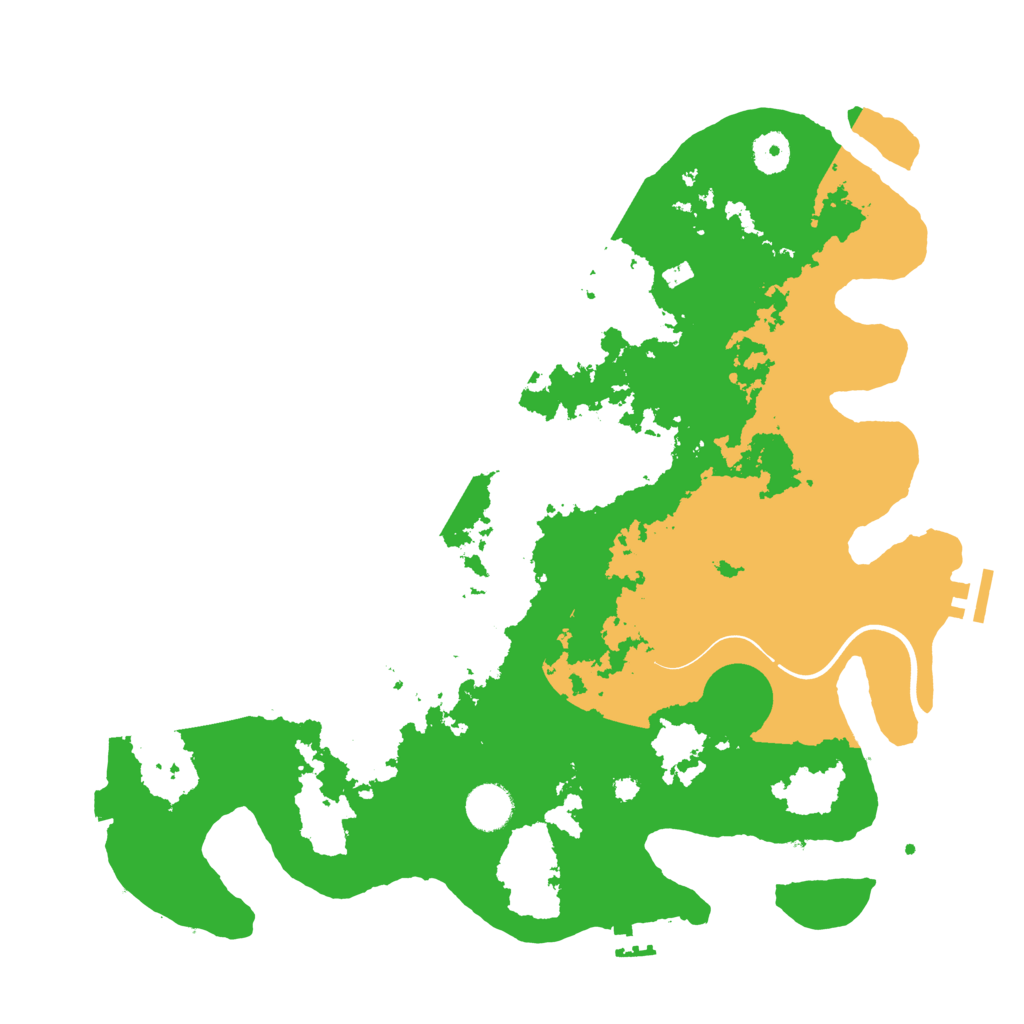 Biome Rust Map: Procedural Map, Size: 3850, Seed: 548319600